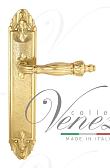 Дверная ручка Venezia на планке PL90 мод. Olimpo (полир. латунь) проходная
