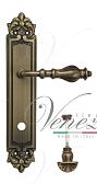 Дверная ручка Venezia на планке PL96 мод. Gifestion (мат. бронза) сантехническая, пово
