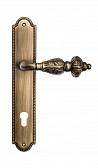 Дверная ручка Venezia на планке PL98 мод. Lucrecia (мат. бронза) под цилиндр