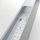 Линейный светодиодный накладной односторонний светильник 128см 25Вт 6500К матовое серебро 101-100-30