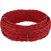 Ретро кабель витой 2х1,5 (красный) под заказ Ретро кабель витой 2х1,5 (красный)